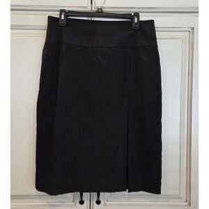 Banana Republic‎ Silk Blend Skirt Women's 10 Black